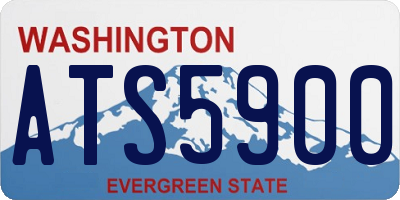 WA license plate ATS5900