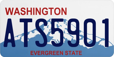 WA license plate ATS5901
