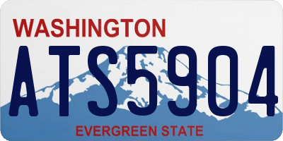 WA license plate ATS5904