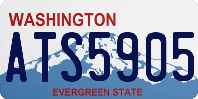 WA license plate ATS5905