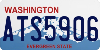 WA license plate ATS5906