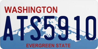 WA license plate ATS5910
