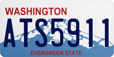WA license plate ATS5911
