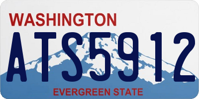 WA license plate ATS5912