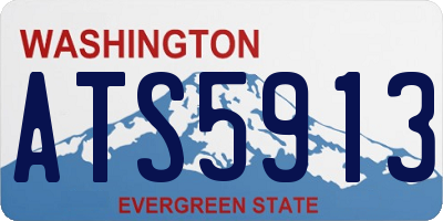 WA license plate ATS5913