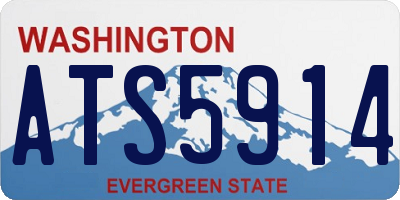 WA license plate ATS5914