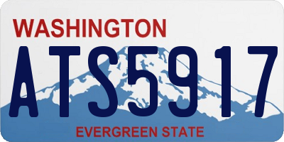 WA license plate ATS5917