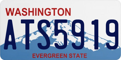 WA license plate ATS5919