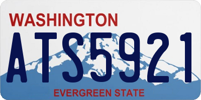 WA license plate ATS5921