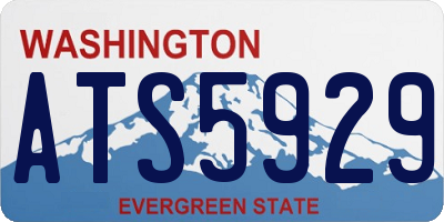 WA license plate ATS5929
