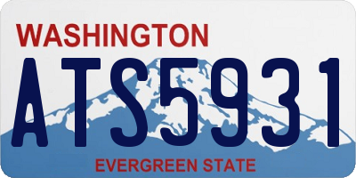 WA license plate ATS5931