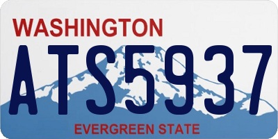 WA license plate ATS5937