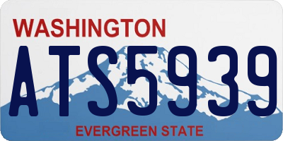 WA license plate ATS5939