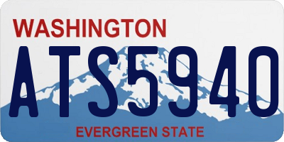 WA license plate ATS5940