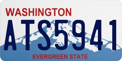 WA license plate ATS5941