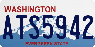 WA license plate ATS5942