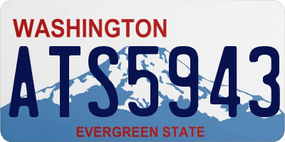WA license plate ATS5943