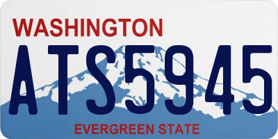 WA license plate ATS5945
