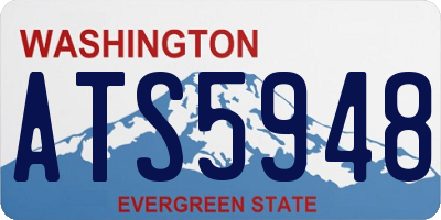 WA license plate ATS5948