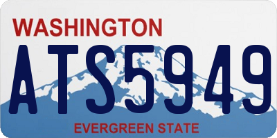WA license plate ATS5949