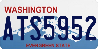 WA license plate ATS5952