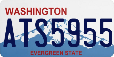 WA license plate ATS5955