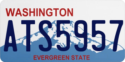 WA license plate ATS5957