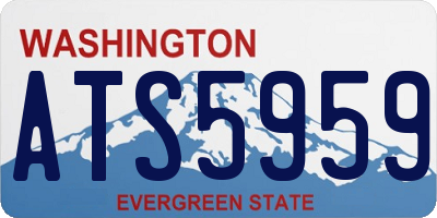 WA license plate ATS5959