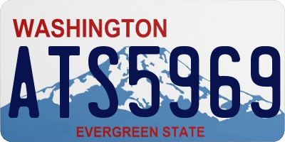 WA license plate ATS5969