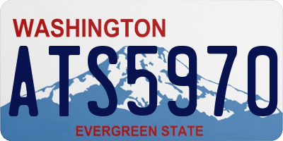 WA license plate ATS5970