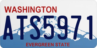 WA license plate ATS5971