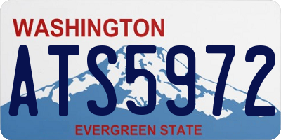 WA license plate ATS5972