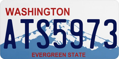 WA license plate ATS5973