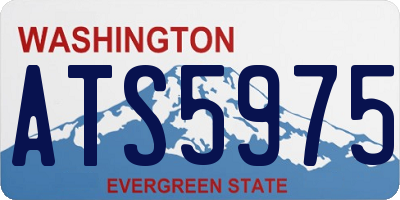 WA license plate ATS5975