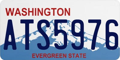 WA license plate ATS5976