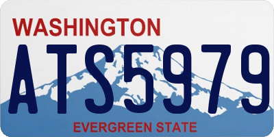 WA license plate ATS5979