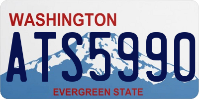 WA license plate ATS5990