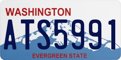 WA license plate ATS5991