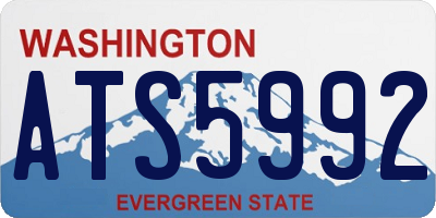 WA license plate ATS5992