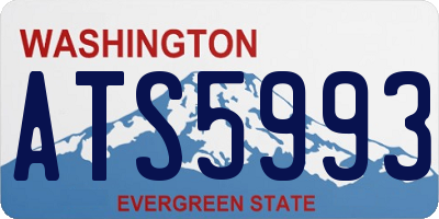 WA license plate ATS5993