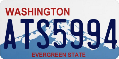 WA license plate ATS5994
