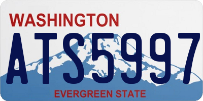 WA license plate ATS5997
