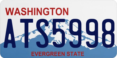WA license plate ATS5998