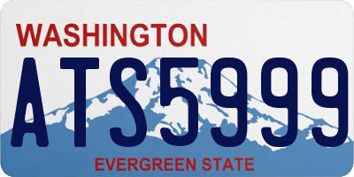 WA license plate ATS5999