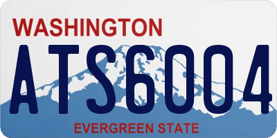 WA license plate ATS6004