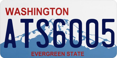 WA license plate ATS6005