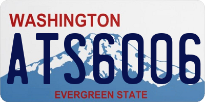 WA license plate ATS6006