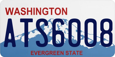 WA license plate ATS6008