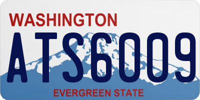 WA license plate ATS6009
