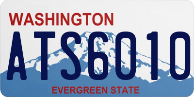 WA license plate ATS6010